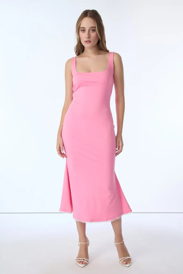 Pink Mermaid Hem Dress