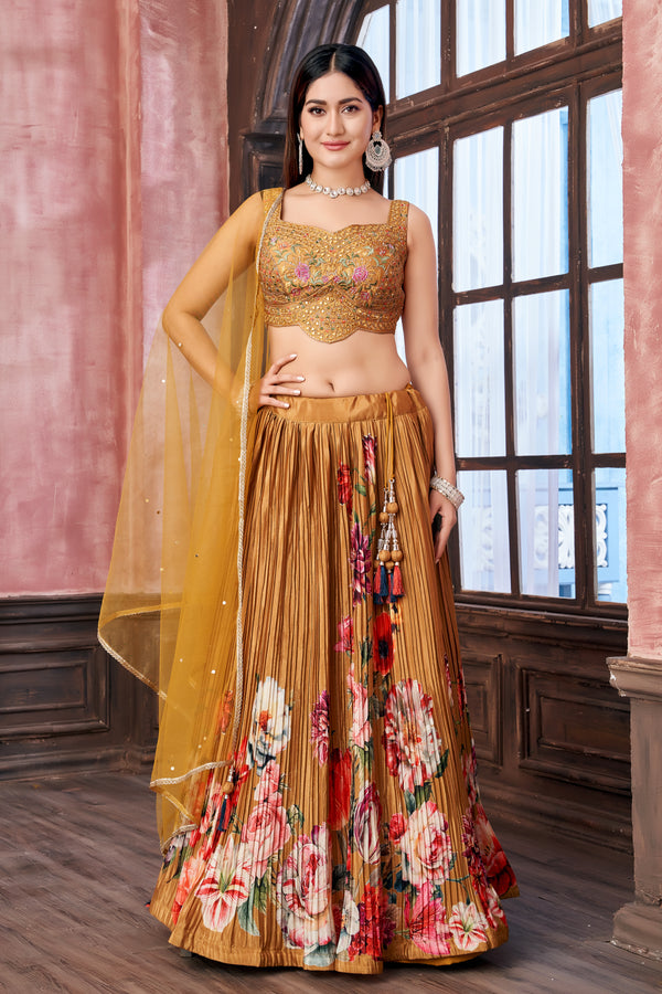 Mustard Magic Lehenga set